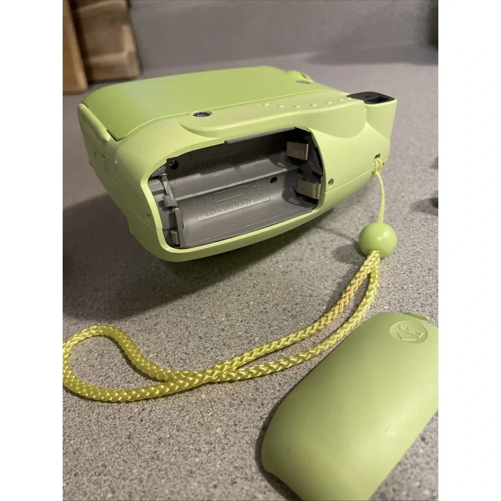 Instax Mini 8 Green Camera With Blue Carrying Case READ